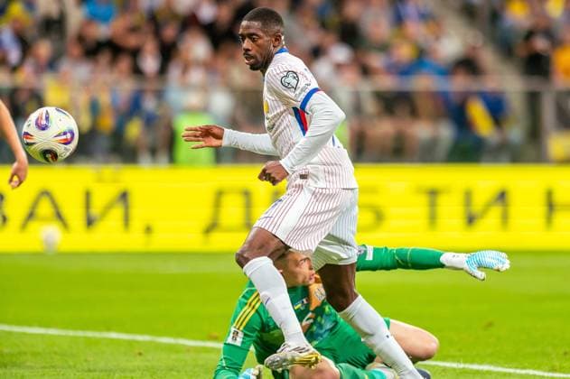 2025.09.05 Wroclaw pilka nozna Kwalifikacje Mistrzostw Swiata 2026 Ukraina - Francja N z Ousmane Dembele Anatoliy Trubin Foto Gleb Soboliev PressFocus 2025.09.05 Wroclaw Football - FIFA World Cup, WM, Weltmeisterschaft, Fussball 2026 Qualifying round Ukraine - France Ousmane Dembele Anatoliy Trubin Credit: Gleb Soboliev PressFocus NEWSPIX.PL --- newspix.pl 