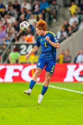 2025.09.05 Wroclaw pilka nozna Kwalifikacje Mistrzostw Swiata 2026 Ukraina - Francja N z Yukhym Konoplya Foto Gleb Soboliev PressFocus 2025.09.05 Wroclaw Football - FIFA World Cup, WM, Weltmeisterschaft, Fussball 2026 Qualifying round Ukraine - France Yukhym Konoplya Credit: Gleb Soboliev PressFocus NEWSPIX.PL --- newspix.pl 