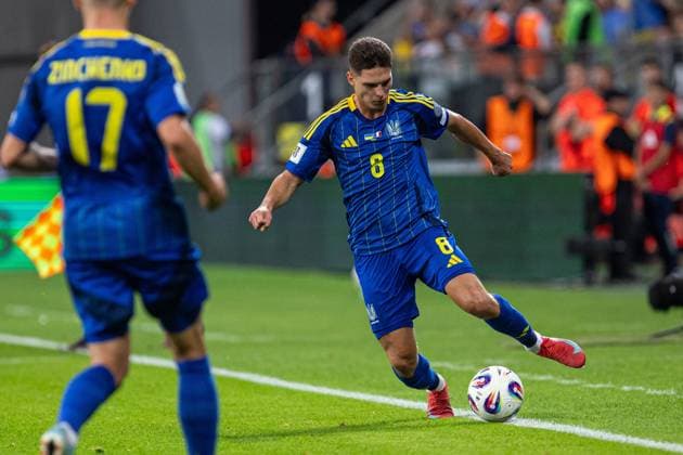 WROCLAW 05.09.2025 MECZ GRUPA D ELIMINACJE DO MISTRZOSTW SWIATA 2026: UKRAINA - FRANCJA --- FIFA World Cup, WM, Weltmeisterschaft, Fussball 2026 QUALIFYING ROUND GROUP D MATCH: UKRAINE - FRANCE nz IVAN KALIUZHNYI FOT. ERNEST KOLODZIEJ 400mm.pl NEWSPIX.PL --- newspix.pl 