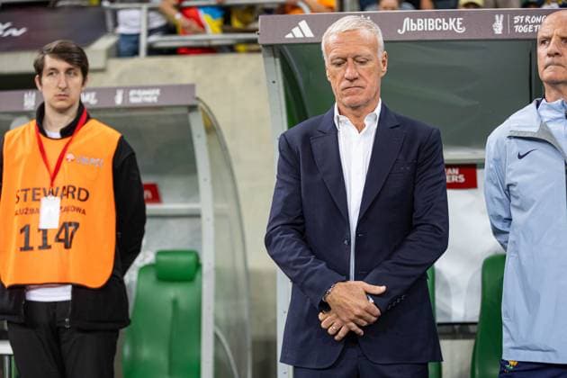 WROCLAW 05.09.2025 MECZ GRUPA D ELIMINACJE DO MISTRZOSTW SWIATA 2026: UKRAINA - FRANCJA --- FIFA World Cup, WM, Weltmeisterschaft, Fussball 2026 QUALIFYING ROUND GROUP D MATCH: UKRAINE - FRANCE nz DIDIER DESCHAMPS TRENER COACH FOT. ERNEST KOLODZIEJ 400mm.pl NEWSPIX.PL --- newspix.pl 