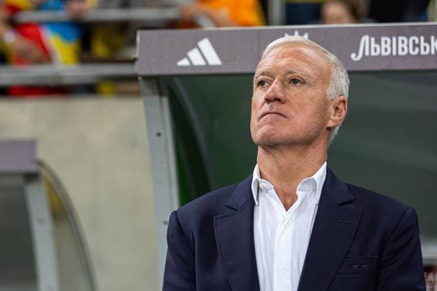 WROCLAW 05.09.2025 MECZ GRUPA D ELIMINACJE DO MISTRZOSTW SWIATA 2026: UKRAINA - FRANCJA --- FIFA World Cup, WM, Weltmeisterschaft, Fussball 2026 QUALIFYING ROUND GROUP D MATCH: UKRAINE - FRANCE nz DIDIER DESCHAMPS TRENER COACH FOT. ERNEST KOLODZIEJ 400mm.pl NEWSPIX.PL --- newspix.pl 