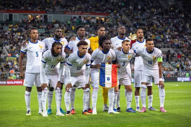 WROCLAW 05.09.2025 MECZ GRUPA D ELIMINACJE DO MISTRZOSTW SWIATA 2026: UKRAINA - FRANCJA --- FIFA World Cup, WM, Weltmeisterschaft, Fussball 2026 QUALIFYING ROUND GROUP D MATCH: UKRAINE - FRANCE nz JULES KOUNDE DAYOT UPAMECANO AURELIEN TCHOUAMENI MIKE MAIGNAN MANU KONE BRADLEY BARCOLA MICHAEL OLISE DESIRE DOUE MANU KONE LUCAS DIGNE KYLIAN MBAPPE FOT. ERNEST KOLODZIEJ 400mm.pl NEWSPIX.PL --- newspix.pl 