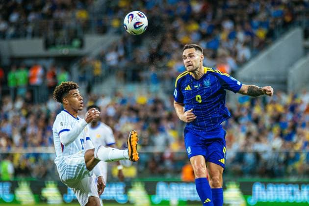 WROCLAW, 05.09.2025 PILKA NOZNA MECZ ELIMINACJI DO MISTRZOSTW SWIATA 2026 UKRAINA FRANCJA N Z DESIRE DOUE FOT. ARKADIUSZ WISNIEWSKI ARENA AKCJI POZNAN, 05.09.2025 FOOTBALL WORLD CUP QUALIFICATIONS MATCH UKRAINE VS FRANCE NEWSPIX.PL --- newspix.pl 