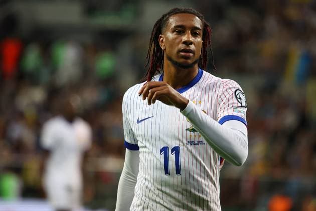 September 5, 2025, Wroclaw, Lower Silesia, Poland: MANU OLISE during match between Ukraine and France - European Qualifiers World Cup 2026, September 5, 2025. Wroclaw, Poland Wroclaw Poland - ZUMAb265 20250905_zsp_b265_059 Copyright: xMateuszxBireckix