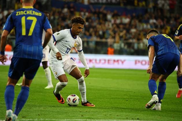 September 5, 2025, Wroclaw, Lower Silesia, Poland: DESIRE DOUE during match between Ukraine and France - European Qualifiers World Cup 2026, September 5, 2025. Wroclaw, Poland Wroclaw Poland - ZUMAb265 20250905_zsp_b265_072 Copyright: xMateuszxBireckix