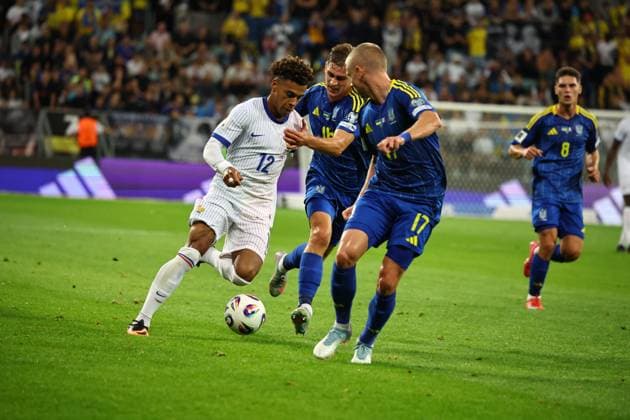 September 5, 2025, Wroclaw, Lower Silesia, Poland: DESIRE DOUE during match between Ukraine and France - European Qualifiers World Cup 2026, September 5, 2025. Wroclaw, Poland Wroclaw Poland - ZUMAb265 20250905_zsp_b265_076 Copyright: xMateuszxBireckix