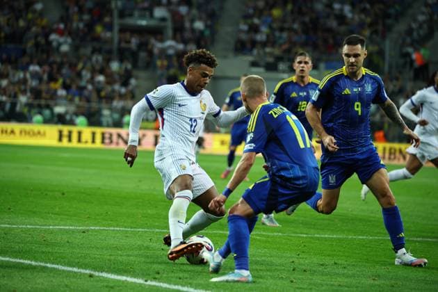 September 5, 2025, Wroclaw, Lower Silesia, Poland: DESIRE DOUE during match between Ukraine and France - European Qualifiers World Cup 2026, September 5, 2025. Wroclaw, Poland Wroclaw Poland - ZUMAb265 20250905_zsp_b265_091 Copyright: xMateuszxBireckix
