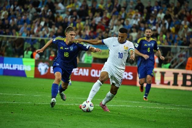 September 5, 2025, Wroclaw, Lower Silesia, Poland: KYLIAN MBAPPE ., YEHOR YARMOLIUK during match between Ukraine and France - European Qualifiers World Cup 2026, September 5, 2025. Wroclaw, Poland Wroclaw Poland - ZUMAb265 20250905_zsp_b265_096 Copyright: xMateuszxBireckix
