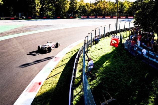 September 5, 2025, Monza, Italy: Scuderia Ferrari HP F1 Team s English driver Lewis Hamilton competes during the free practice two of the Formula 1 Italian Grand Prix 2025. Monza Italy - ZUMAs197 20250905_aaa_s197_208 Copyright: xLucaxMartinix