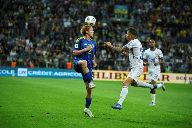 September 5, 2025, Wroclaw, Lower Silesia, Poland: YUKHYM KONOPLIA during match between Ukraine and France - European Qualifiers World Cup 2026, September 5, 2025. Wroclaw, Poland Wroclaw Poland - ZUMAb265 20250905_zsp_b265_130 Copyright: xMateuszxBireckix