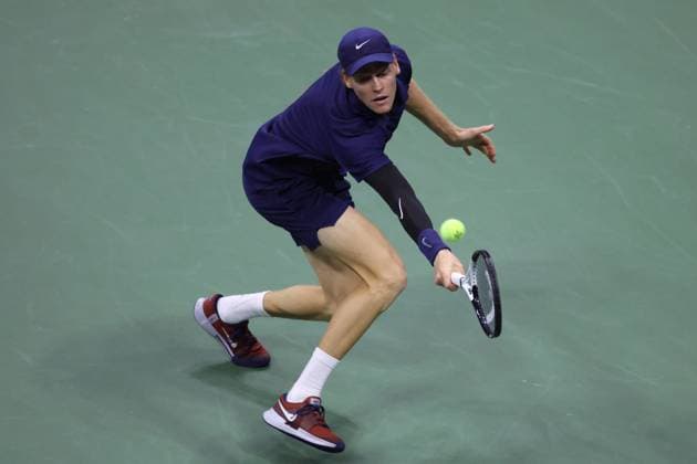 September 5, 2025, New York City, New York, United States: JANNIK SINNER of Italy during the match against F. Auger-Aliassime of Canada in the semifinal of US Open 2025 at the USTA Billie Jean King National Tennis Center. Queens, New York City. New York City United States - ZUMAc278 20250905_zsp_c278_055 Copyright: xMarcinxCholewinskix