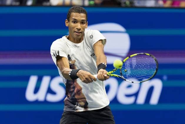 Felix Auger-Aliassime (CAN), US Open Championships 2023, USTA Billie Jean King National Tennis Center, Flushing Meadows, New York, USA .. Copyright: xJuergenxHasenkopfx