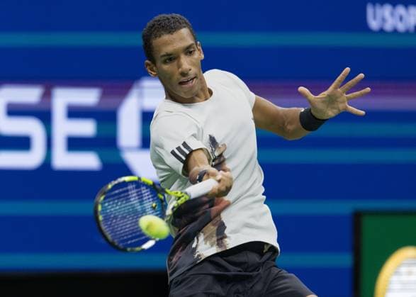 Felix Auger-Aliassime (CAN), US Open Championships 2023, USTA Billie Jean King National Tennis Center, Flushing Meadows, New York, USA .. Copyright: xJuergenxHasenkopfx