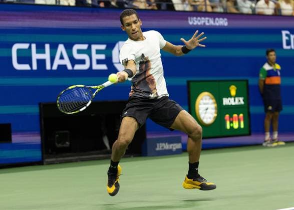 Felix Auger-Aliassime (CAN), US Open Championships 2023, USTA Billie Jean King National Tennis Center, Flushing Meadows, New York, USA .. Copyright: xJuergenxHasenkopfx