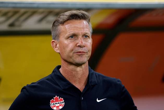 (250906) -- BUCHAREST, Sept. 6, 2025 -- Canada s head coach?Jesse Marsch?looks on before the International Friendly, Länderspiel, Nationalmannschaft football match between Romania and Canada in Bucharest, Romania, Sept. 5, 2025. (Photo by Xinhua) (SP)ROMANIA-BUCHAREST-FOOTBALL-FRIENDLY MATCH-ROMANIA VS CANADA CristianxCristel 