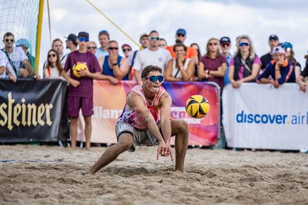 Beachvolleyball I Deutsche Meisterschaften 2025 I Timmendorfer Strand I Tag 3 I 06.09.2025 Abwehr Hennes Nissen (1. Beachclub Kiel e.V.) Timmendorfer Strand Schleswig-Holstein Deutschland Copyright: xLobeca JasperxLorenzx
