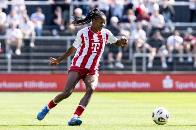 Google Pixel Frauen-Bundesliga: 1.FC Köln Frauen - RB Leipzig Frauen; 06.09.2025 Lydia Andrade (1.FC Köln Frauen, 17) Google Pixel Frauen-Bundesliga: 1.FC Köln Frauen - RB Leipzig Frauen; Franz-Kremer-Stadion, Köln; 06.09.2025 Copyright: xBEAUTIFULxSPORTS Buriakovx