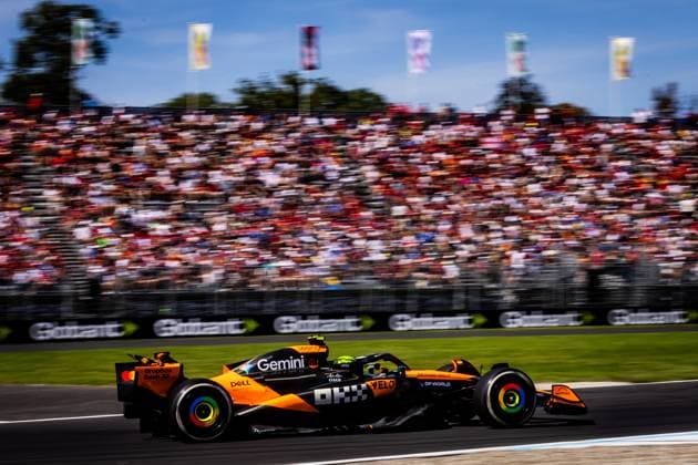 F1 ITALIAN GRAND PRIX SATURDAY Lando Norris of Great Britain and McLaren during saturday s practice of the F1 Grand Prix of Italy - Formula 1 Pirelli Gran Premio D Italia 2025 at Autodromo Nazionale Monza Circuit on September 06, 2025, in Monza, Italy. Copyright: xx 080A8740