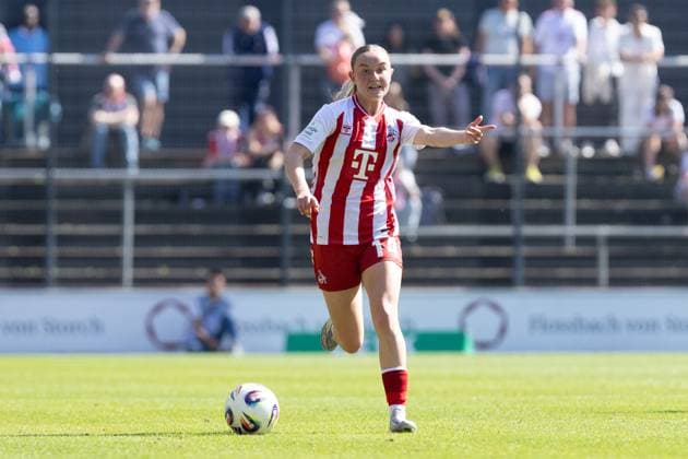 Google Pixel Frauen-Bundesliga: 1.FC Köln Frauen - RB Leipzig Frauen; 06.09.2025 Carlotta Imping (1.FC Köln Frauen, 14) Google Pixel Frauen-Bundesliga: 1.FC Köln Frauen - RB Leipzig Frauen; Franz-Kremer-Stadion, Köln; 06.09.2025 Copyright: xBEAUTIFULxSPORTS Buriakovx