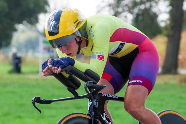 Lorena Wiebes Team SD Worx - Protime during the Stage 5 Doetinchem-Westendorp ITT of the Simac Ladies Tour 2025 on September 6, 2025 in Doetinchem, Netherlands. (Photo by Wart Brinkerhof Marcel ter Bals DeFodi Images)
