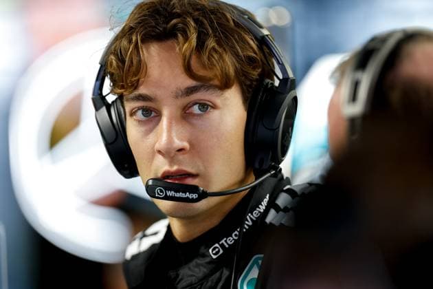 63 George Russell (GBR, Mercedes-AMG Petronas F1 Team), F1 Grand Prix of Italy at Autodromo Nazionale Monza on September 6, 2025 in Monza, Italy. (Photo by HOCH ZWEI) Monza Italy