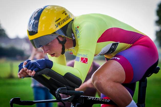 Lorena Wiebes Team SD Worx - Protime during the Stage 5 Doetinchem-Westendorp ITT of the Simac Ladies Tour 2025 on September 6, 2025 in Doetinchem, Netherlands. (Photo by Wart Brinkerhof Marcel ter Bals DeFodi Images)