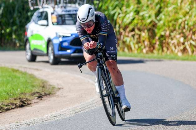 Britt De Grave DD Group Pro Cycling Team during the Stage 5 Doetinchem-Westendorp ITT of the Simac Ladies Tour 2025 on September 6, 2025 in Doetinchem, Netherlands. (Photo by Wart Brinkerhof Marcel ter Bals DeFodi Images)