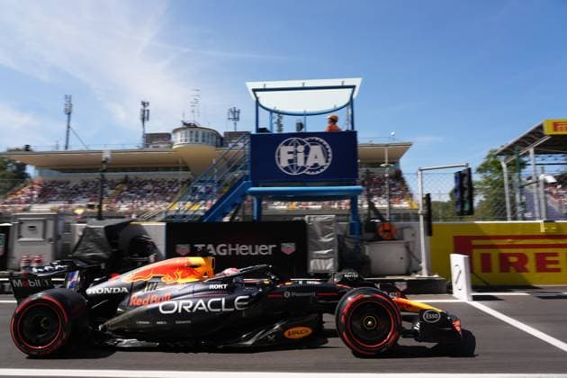 Formula 1 of Italia Dutch driver Max Verstappen of Oracle Red Bull Racing in action during the third practice ahead of the Formula 1 Pirelli Gran Premio d?Italia 2025 at the Autodromo Nazionale di Monza in Monza, Italia, September 06 2025. Monza Italia Copyright: xMatrixxImagesx xHasanxBraticx 