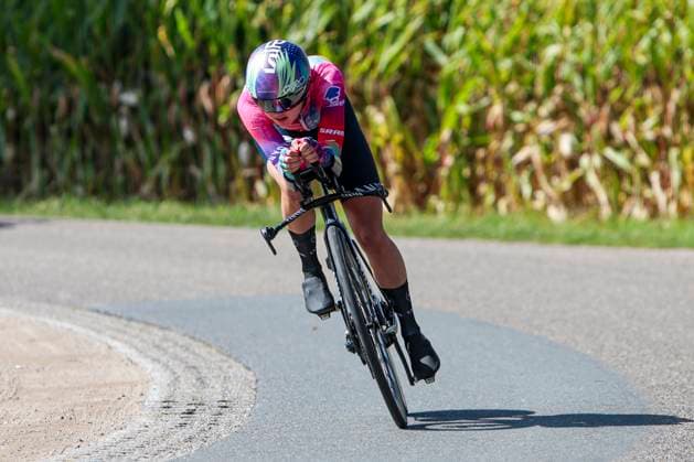 Alice Towers Canyon SRAM Zondacrypto during the Stage 5 Doetinchem-Westendorp ITT of the Simac Ladies Tour 2025 on September 6, 2025 in Doetinchem, Netherlands. (Photo by Wart Brinkerhof Marcel ter Bals DeFodi Images)