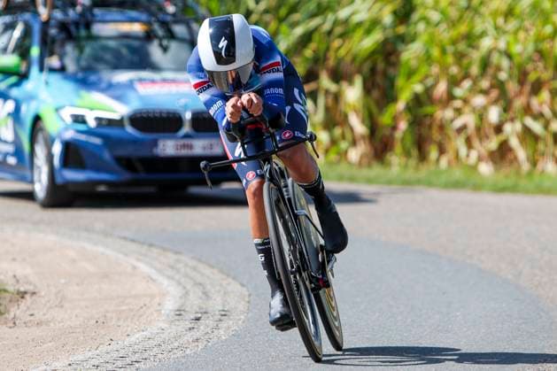 Anya Louw AG Insurance - Soudal Team during the Stage 5 Doetinchem-Westendorp ITT of the Simac Ladies Tour 2025 on September 6, 2025 in Doetinchem, Netherlands. (Photo by Wart Brinkerhof Marcel ter Bals DeFodi Images)