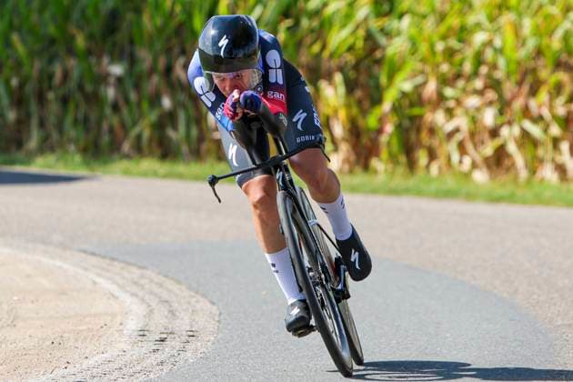 Loes Adegeest FDJ-Suez during the Stage 5 Doetinchem-Westendorp ITT of the Simac Ladies Tour 2025 on September 6, 2025 in Doetinchem, Netherlands. (Photo by Wart Brinkerhof Marcel ter Bals DeFodi Images)