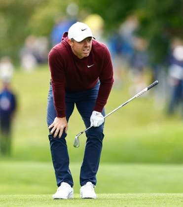 6th September 2025; The K Club, Straffan, County Kildare, Ireland: Amgen Irish Open Golf Third Round; Rory McIlroy of Northern Ireland watches his second shot on the 4th fairway  PeterxFitzpatrick