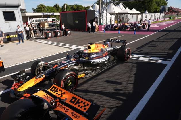 FORMULA 1 PIRELLI GRAN PREMIO D™ITALIA 2025 06.09.2025, Autodromo Nazionale Monza, Monza, FORMULA 1 PIRELLI GRAN PREMIO D™ITALIA 2025 , im Bild Poleposition für Max Verstappen (NLD), Oracle Red Bull Racing