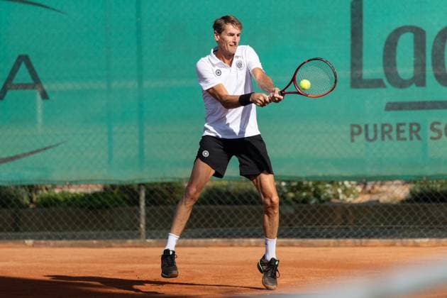 TC Bad Vilbel - Kölner KHT SW, DM-Halbfinale Paul Haarhuis, die Nummer 2 des Kölner KHT SW. Deutsche Vereinsmeisterschaft Herren 55 am 6. und 7. September 2025 in Bad Vilbel. Halbfinalspiel zwischen dem TC Bad Vilbel und dem Kölner KHT SW., Bad Vilbel Hessen Deutschland