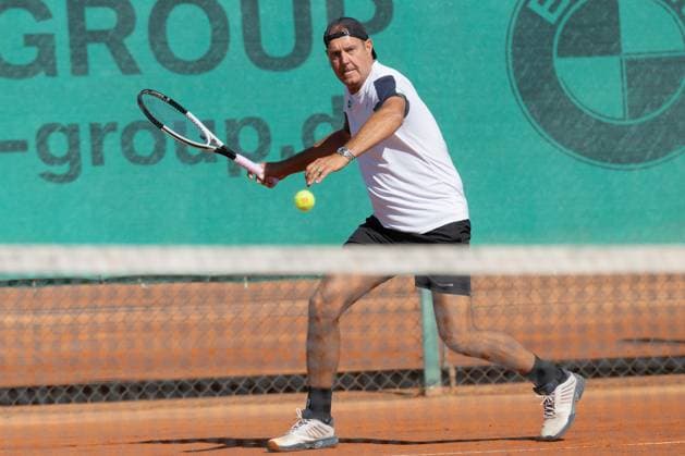 TC Bad Vilbel - Kölner KHT SW, DM-Halbfinale Marc-Kevin Goellner, die Nummer 3 des Kölner KHT SW. Deutsche Vereinsmeisterschaft Herren 55 am 6. und 7. September 2025 in Bad Vilbel. Halbfinalspiel zwischen dem TC Bad Vilbel und dem Kölner KHT SW., Bad Vilbel Hessen Deutschland