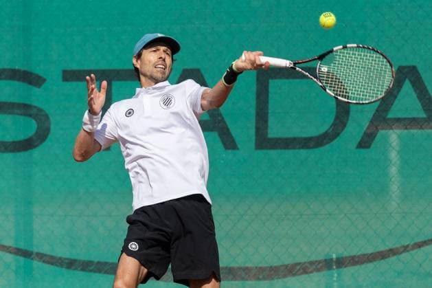 TC Bad Vilbel - Kölner KHT SW, DM-Halbfinale Francisco Clavet, die Nummer 1 des Kölner KHT SW. Deutsche Vereinsmeisterschaft Herren 55 am 6. und 7. September 2025 in Bad Vilbel. Halbfinalspiel zwischen dem TC Bad Vilbel und dem Kölner KHT SW., Bad Vilbel Hessen Deutschland