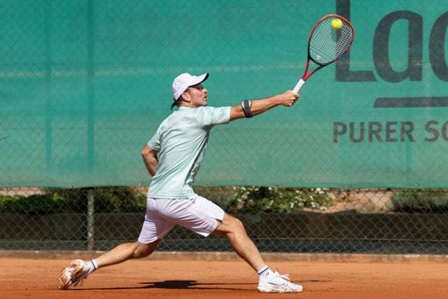 TC Bad Vilbel - Kölner KHT SW, DM-Halbfinale Roland Ramer, die Nummer 1 des TC Bad Vilbel. Deutsche Vereinsmeisterschaft Herren 55 am 6. und 7. September 2025 in Bad Vilbel. Halbfinalspiel zwischen dem TC Bad Vilbel und dem Kölner KHT SW., Bad Vilbel Hessen Deutschland