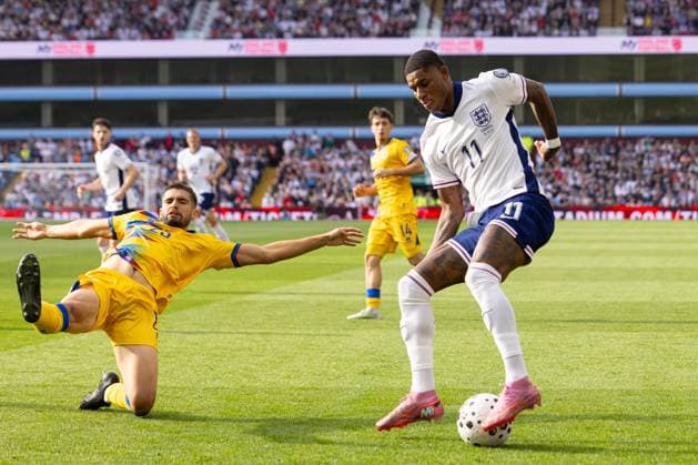 Football - FIFA World Cup, WM, Weltmeisterschaft, Fussball 2026 Qualifying - Group K - England v Andorra BIRMINGHAM, ENGLAND - Friday, September 5, 2025: England s Marcus Rashford during the FIFA World Cup 2026 Qualifying Group K match between England and Andorra at Villa Park. (Photo by David Rawcliffe Propaganda) BIRMINGHAM Villa Park WEST MIDLANDS ENGLAND  Copyright: xDavidxRawcliffex P2025-09-06-England_Andorra-27