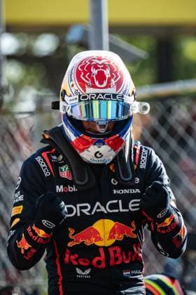 September 6, 2025, Monza, Mb, Italy: the fourth time world champion Max Verstappen (RedBull Oracle F1 Team) takes an incredible pole position at italian gp with a lipe time of 1:18.972 at Autodromo di Monza(Monza,MB,Italy) on September 6th 2025.For Max is his 45th pole position of his F1 career Monza Italy - ZUMAp257 20250906_zip_p257_001 Copyright: xCristopherxPonsox
