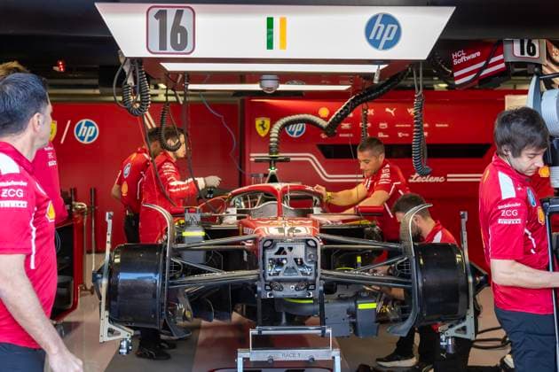Formel 1 GP Italien Monza, Samstag, 06.09.2025 Scuderia Ferrari; Formel 1 GP Italien Monza, Samstag, 06.09.2025 Copyright: xBEAUTIFULxSPORTS Erlhofx