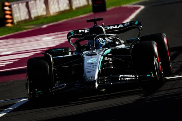 63 George Russell (GBR, Mercedes-AMG Petronas F1 Team), F1 Grand Prix of Italy at Autodromo Nazionale Monza on September 6, 2025 in Monza, Italy. (Photo by HOCH ZWEI) Monza Italy