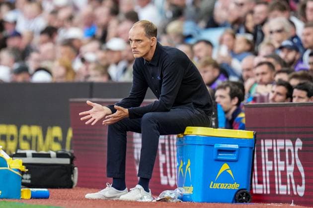 Coach of the England national team, Nationalteam Thomas Tuchel, during the Group K World Cup Qualifier match between England and Andorra at Villa Park, Birmingham, England on 6 September 2025.  Copyright: xDavidxHornx PMI-6989-0033