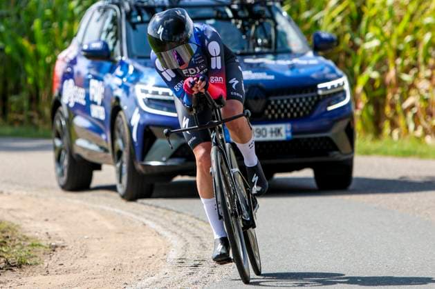 Ally MarÃ e Wollaston FDJ-Suez competing in the Stage 5 Doetinchem-Westendorp ITT of the Simac Ladies Tour 2025 on September 6, 2025 in Doetinchem, Netherlands. (Photo by Wart Brinkerhof Marcel ter Bals DeFodi Images)