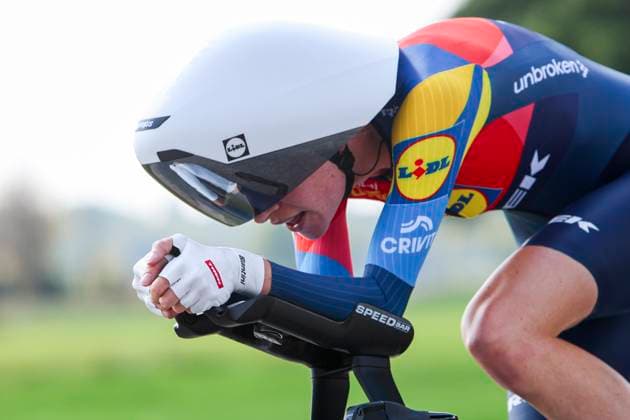 Riejanne Markus Lidl - Trek competing in the Stage 5 Doetinchem-Westendorp ITT of the Simac Ladies Tour 2025 on September 6, 2025 in Doetinchem, Netherlands. (Photo by Wart Brinkerhof Marcel ter Bals DeFodi Images)