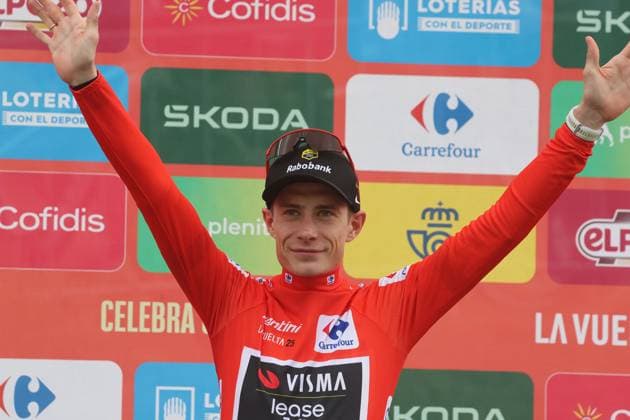 06-09-2025 Vuelta A Espana; Tappa 14 Aviles - La Farrapona; 2025, Visma - Lease A Bike; Vingegaard, Jonas; La Farrapona; 