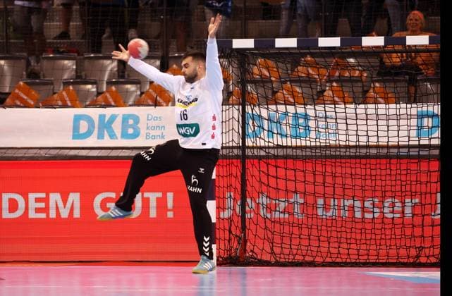 BAU 06.09.2025 Stuttgart Handball TVB Stuttgart vs. Bergischer HC, Miljan Vijovic (TVB)