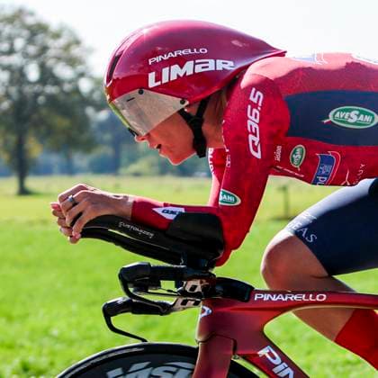 Tamara Dronova Roland De Devoluy competing in the Stage 5 Doetinchem-Westendorp ITT of the Simac Ladies Tour 2025 on September 6, 2025 in Doetinchem, Netherlands. (Photo by Wart Brinkerhof Marcel ter Bals DeFodi Images)