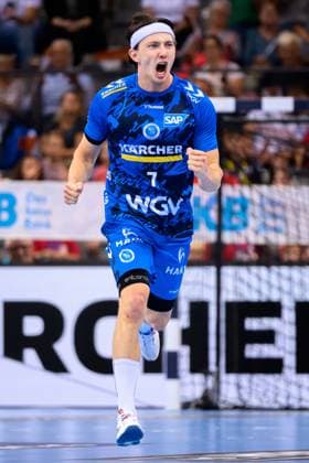 Stuttgart, Handball Bundesliga: HBL - 25 26 - TVB Stuttgart - Bergischer HC Kasper Thorsen Lien (Stuttgart) Stuttgart Porsche Arena Baden-Württemberg Deutschland