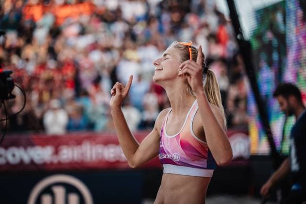 Beachvolleyball Frauen Deutsche Meisterschaften 2025 Timmendorfer Strand 06.09.2025 Nele Barber Timmendorfer Strand Ahmann-Hager-Arena Schleswig-Holstein Deutschland