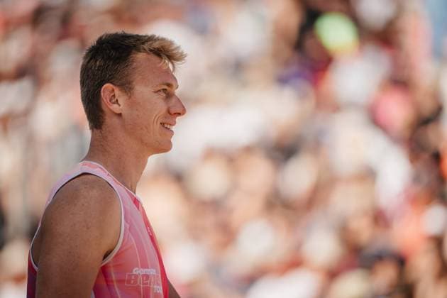 Beachvolleyball Männer Deutsche Meisterschaften 2025 Timmendorfer Strand 06.09.2025 Jonas Reinhardt Timmendorfer Strand Ahmann-Hager-Arena Schleswig-Holstein Deutschland